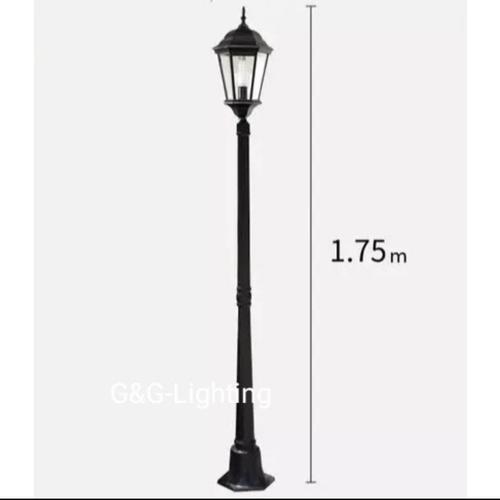 Jual Lampu tiang taman/Lampu taman/Lampu hias taman Seri 3020A - Hitam ...