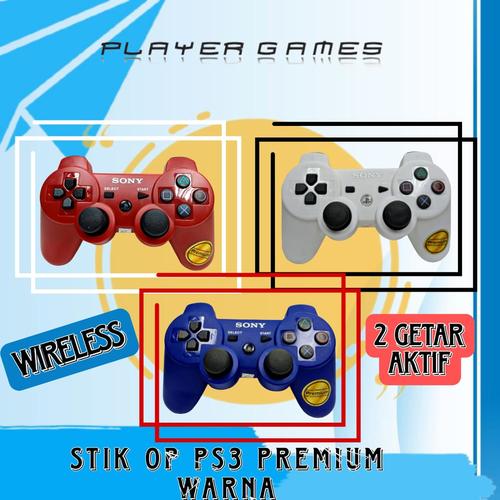 Jual STIK OP PS3 STICK OP PS 3 ORI PABRIK WIRELESS 2 MOTORS AKTIF ...