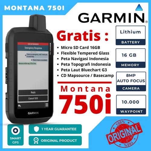 Jual Garmin GPS Map Montana 750i with inReach Technology & Camera