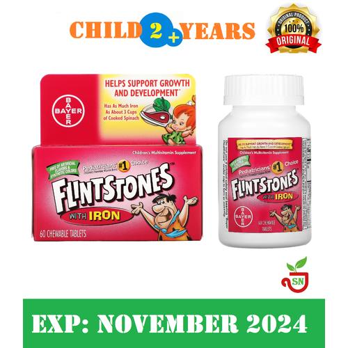 Jual Flintstones, Children's Multivitamin with Iron, 60 Chewable
