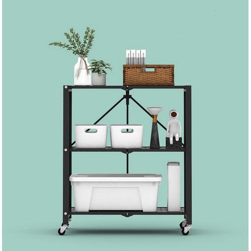 Jual Rak Rack Besi Lipat Roda Troli Tatakan Tempat Barang Peralatan ...