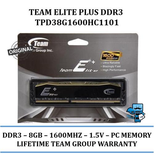 Ram Ddr3 Team Elite TEAMGROUP Elite DDR3 8GB Single 1600MHz RAM