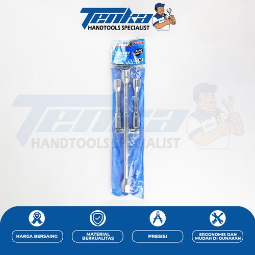 Bates- Lug Wrench, 14 Inch, Tire Iron, Lug Nut Wrench, 4 Way