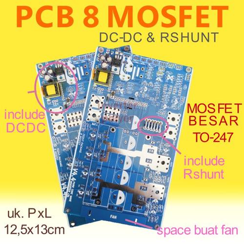 Jual inverter pcb 8fet 8mosfet inverter pure sinewave EGS002 metode low