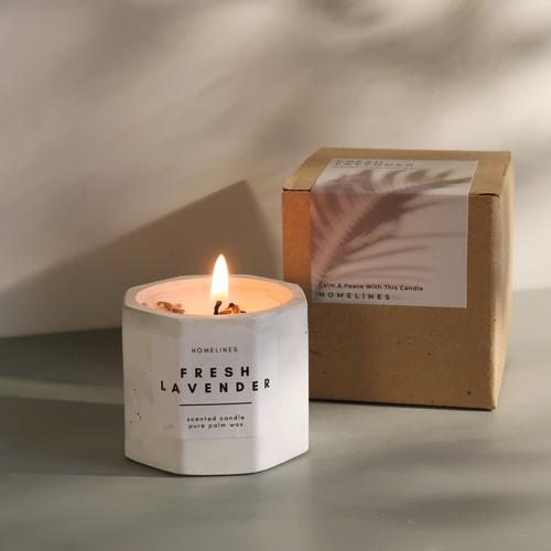 Jual Scented Candle Aesthetic Marble Lilin Aromaterapi Marbel Aroma