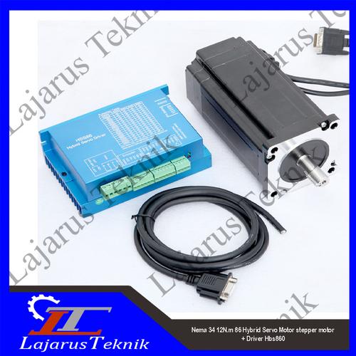 Promo Nema 34 12N.m 86 Hybrid Servo Motor stepper motor + Driver Hbs860 ...