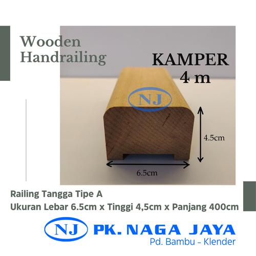 Jual Handrailing Tangga Kayu / Wooden Handrail - Kamper 6.5cmx4 ...