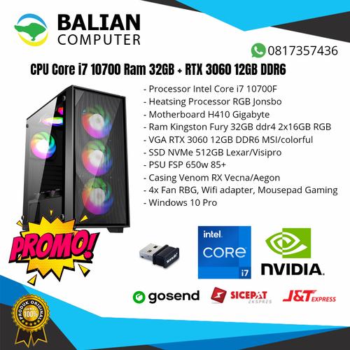 RTX3060 corei7-10700❗️ （Core i7-10700 and GeForce RTX