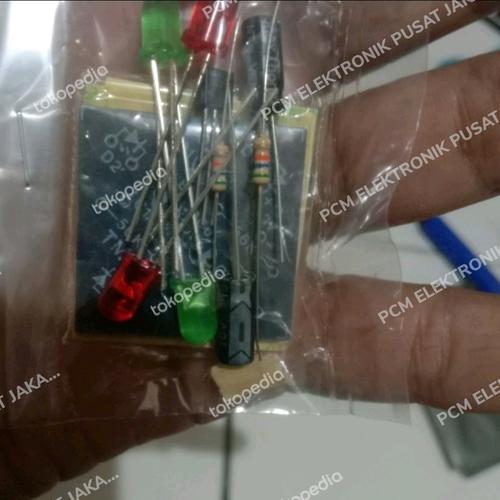 Jual rangkaian lampu flip flop lip lop fliplop elektronika dasar