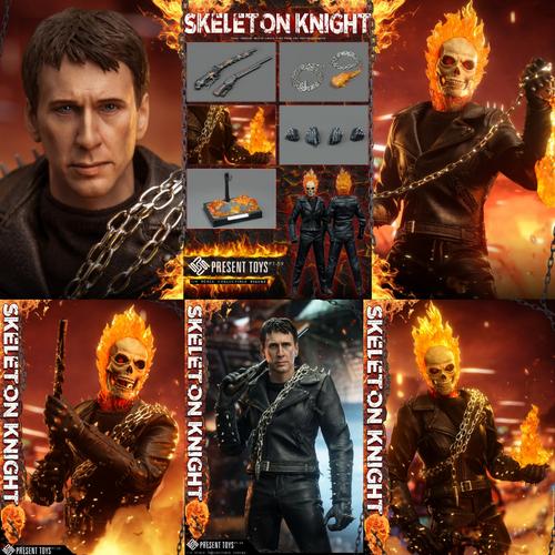 Jual PRESENT TOYS PT-SP59 1/6 Skeleton Knight - Ghost Rider Figure  