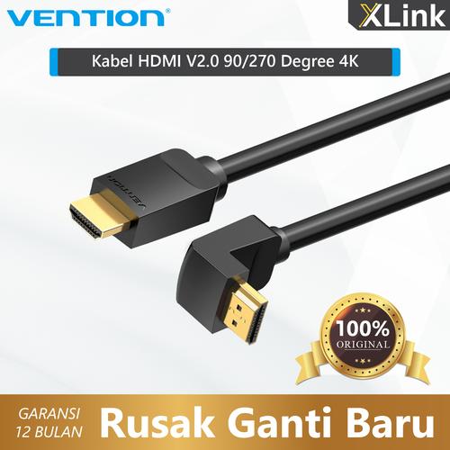 Jual Kabel HDMI Vention V2.0 90/270 Degree 4K - AAQ 270 Degree, 3M