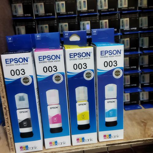 Jual 1 PAKET Tinta Epson 003 Original Ink For Printer L3110 L3150 L3190