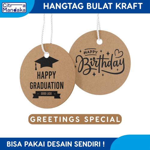Jual Cetak Hang Tag Custom Label Kraft 1 Sisi Produk Brand Free Design ...