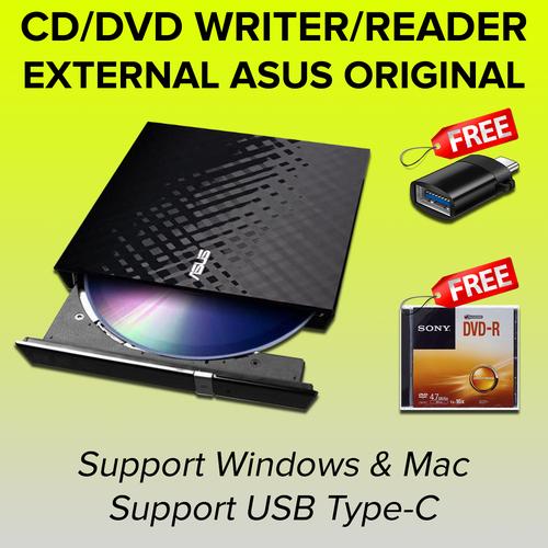 Jual Portable DVD CD Writer Reader RW ROOM Asus External Drive USB Type