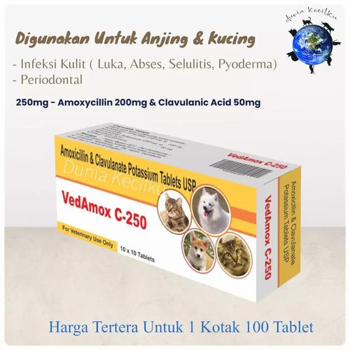 Jual Vedamox C-250 Untuk Infeksi Kulit / Periodontal /Pyoderma (1 Kotak ...