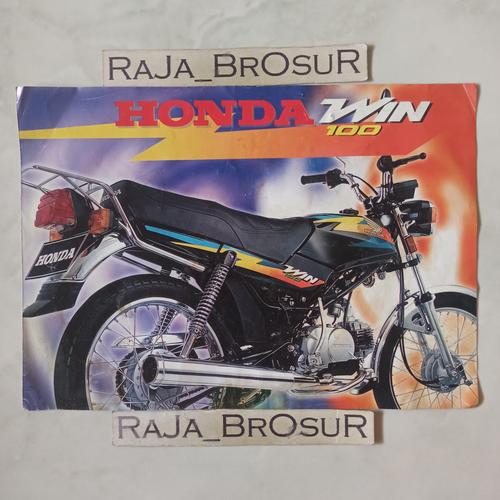 Jual Poster brosur katalog leaflet Honda Win 100/Win100 Semi Trail 2002 ...