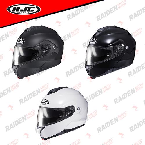 Jual HJC C91 SOLID MODULAR HELMET Black Kota Bandung