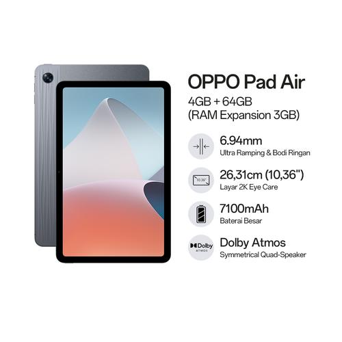 Jual OPPO PAD AIR 4/64GB - GARANSI RESMI OPPO - Kota Surabaya 