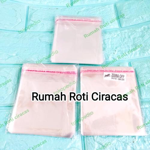 Opp Roti Polos Jual PLASTIK OPP ROTI BENING LEM PEREKAT PUTIH POLOS 9X9 BUNGKUS ...