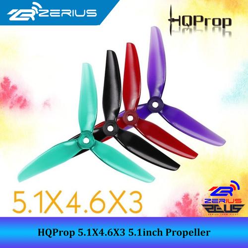 Jual HQProp Durable 5.1x4.6x3 POPO 5.1inch Propeller HQ Prop - Blue ...