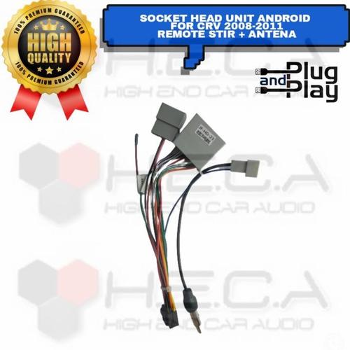 Jual ABC Socket PNP CRV 08-11 + Stir + Antena Head Unit Android Plug ...