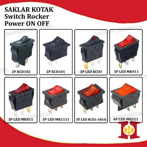 Jual Saklar Power Switch Tombol ON OFF Mini Roker Rocker Besar 2 3 4 ...