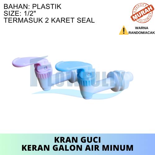 Jual KERAN GUCI GALON AIR TEKAN PLASTIK KECIL MINI KRAN DISPENSER