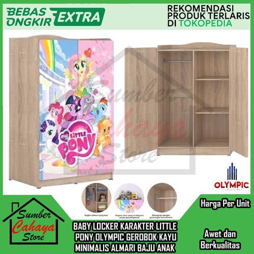 Jual [Instan] BABY LOCKER KARAKTER LITTLE PONY OLYMPIC GEROBOK KAYU 2 ...