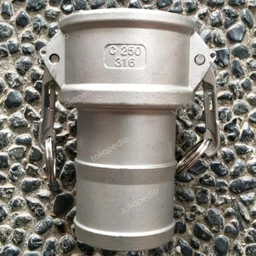 Jual Camlock 1-1/4" inch Type C 125 Stainless SS316 - Jakarta Barat ...