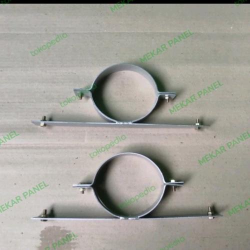 Jual Bracket Clamp Klem Box panel tiang listrik pju 4inch 4