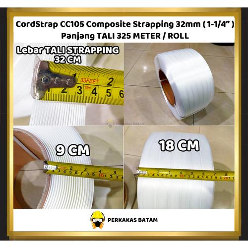 Jual Tali Strapping band 32mm Klem Packing CordStrap CC105/6 Cord Strap ...