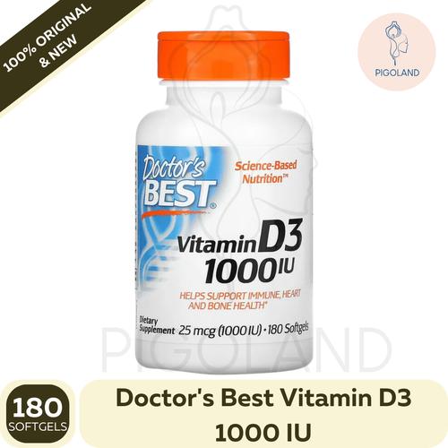 Jual Doctor's Best D3 1000 IU Doctors Suplemen Vitamin Tulang Immune ...