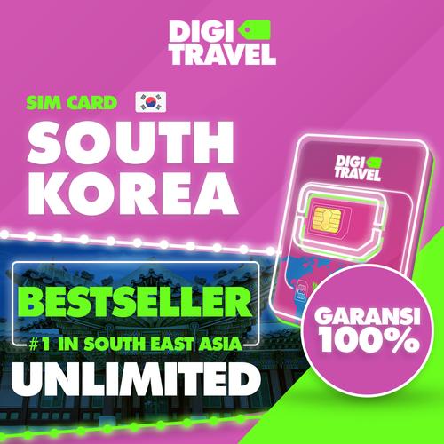 Jual DIGI TRAVEL Sim Card Korea Selatan Sim Card South Korea