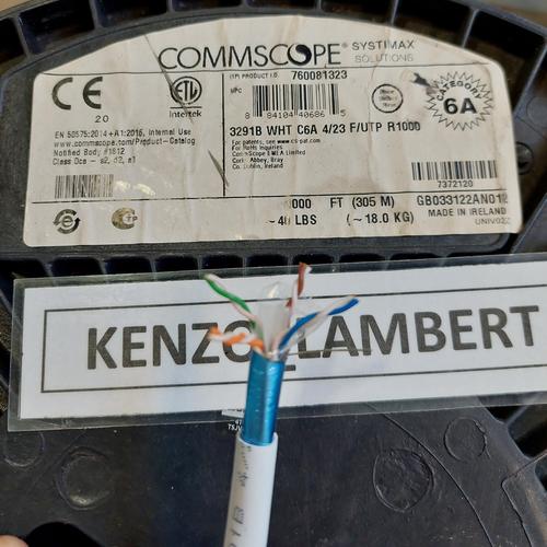 Jual KABEL LAN F/UTP COMMSCOPE SYSTIMAX CAT 6A 3291B 23AWG 10G LSZH ...
