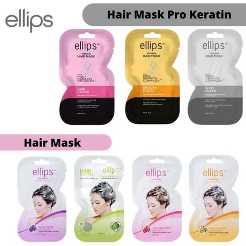 Promo Ellips Vitamin Hair Mask Sachet 20gr - Volume Miracle - Kota ...