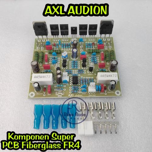 Jual Kit Driver AXL AUDION Power Amplifier PCB Fiber FR4 Komponen