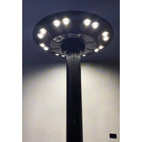 Jual Tiang Lampu Taman Solar Panel 150W 150 Watt - 3 Lampu PUTIH