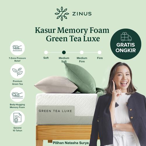 Promo Zinus Kasur Busa Green Tea LUXE Memory Foam / 7Zone Pressure