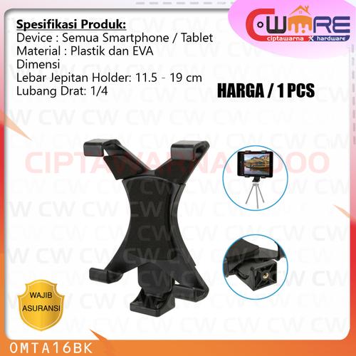 Jual Universal Tablet Holder Mount 1/4 Screw Bracket Tripod - VTM4-ALX ...