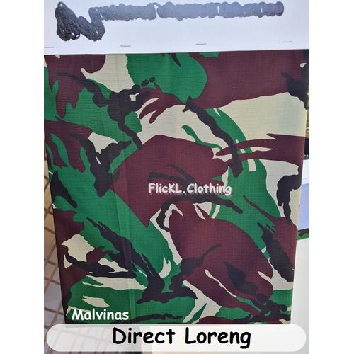 Jual Bahan Kain Direct Loreng Ripstop TRDR Malvinas Standar Seragam TNI ...