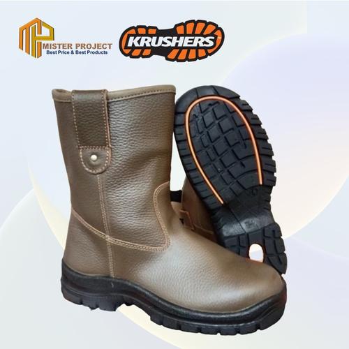Jual Safety Shoes Krushers Texas Brown / Balck / Sepatu Safety Proyek