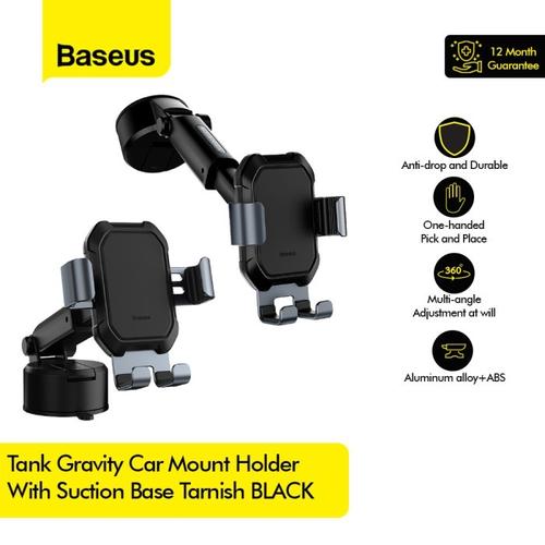 Jual Baseus Tank Gravity Holder HP Tempel Kaca Suction Car Mount
