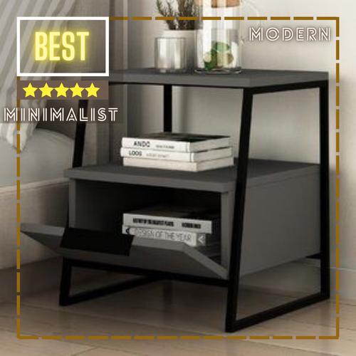 Jual Bedside Table Kombinasi Kayu dan Besi Estetik Terbaru - Kab ...