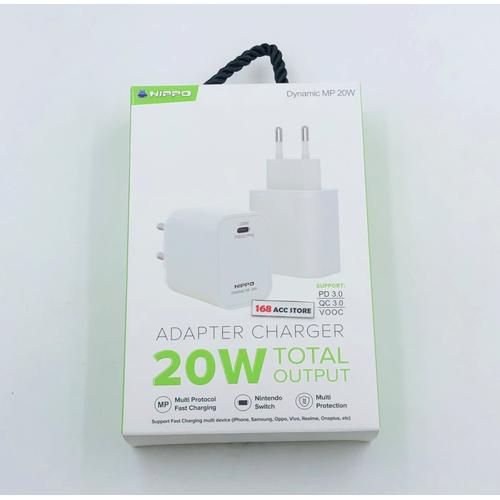 Jual Hippo Dynamic Adaptor Charger PD/MP 20W 1 Port Type C Fast ...