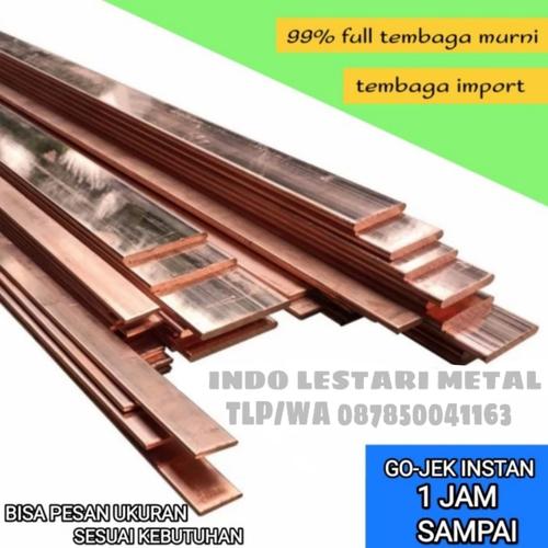 Jual Copper Plat Strip Tembaga 10mm X 50mm X 300mm | Indonesia
