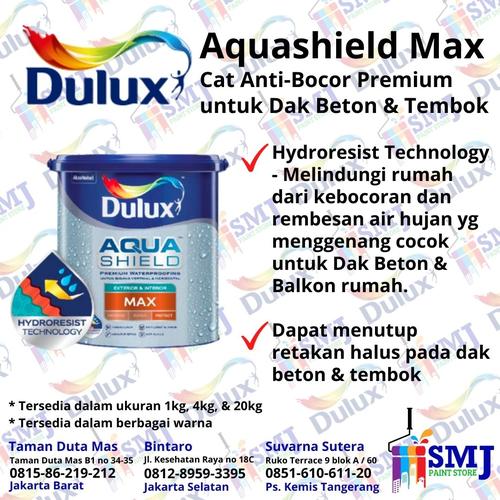 Jual CAT PELAPIS ANTI BOCOR DULUX AQUASHIELD MAX WATERPROOFING 4 KG