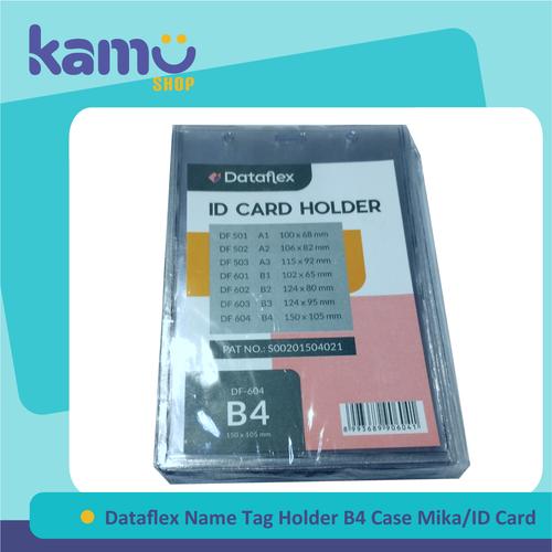 Promo Dataflex Id Card Holder B4/Name Tag Case Plastik Mika VC604