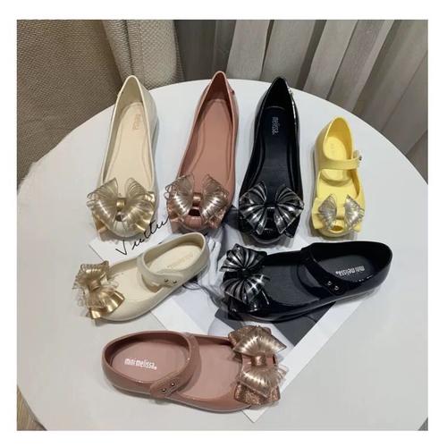 Jual MINI MELISSA JELLY SHOES BOWTIE SIZE 30 34 BLACK, 33