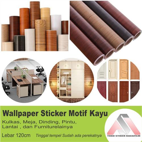 Jual Wallpaper Kayu / Stiker Kayu KAYU HITAM Kota Bekasi STIKER