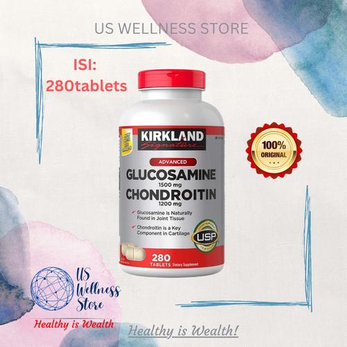 Jual KIRKLAND GLUCOSAMINE 1500 mg & CHONDROITIN 1200 mg HALAL Kab